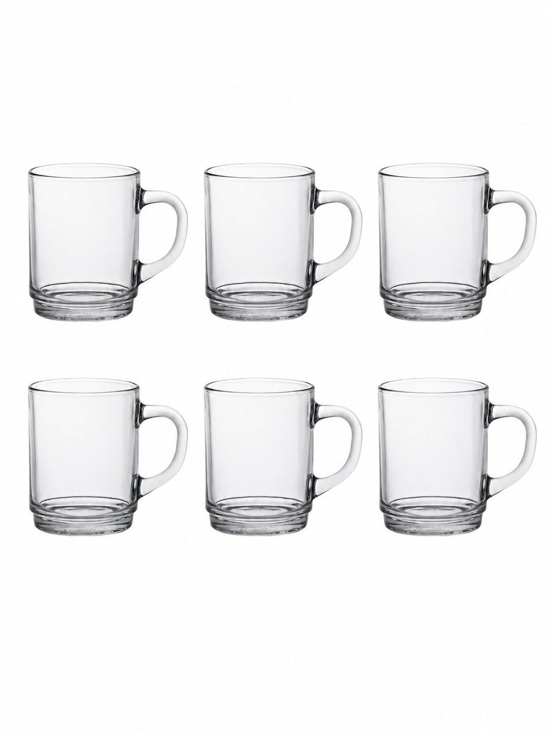 Cocinaire Transparent Solid Glass Transparent Mugs Set of Cups and Mugs-image-48