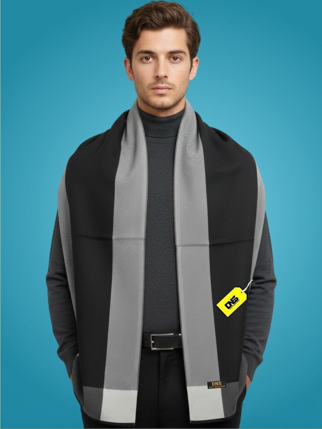 Daily Needs Shop Men Striped Merino Wool Mufflers-image-12