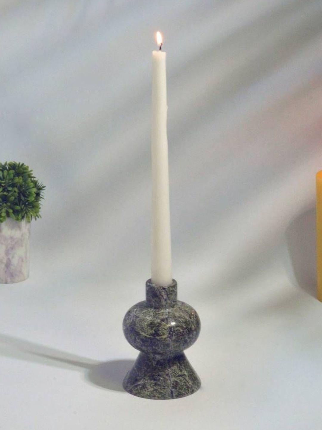 Myntra Elegant Homes Green 1 pieces Pillar Candle-image-44