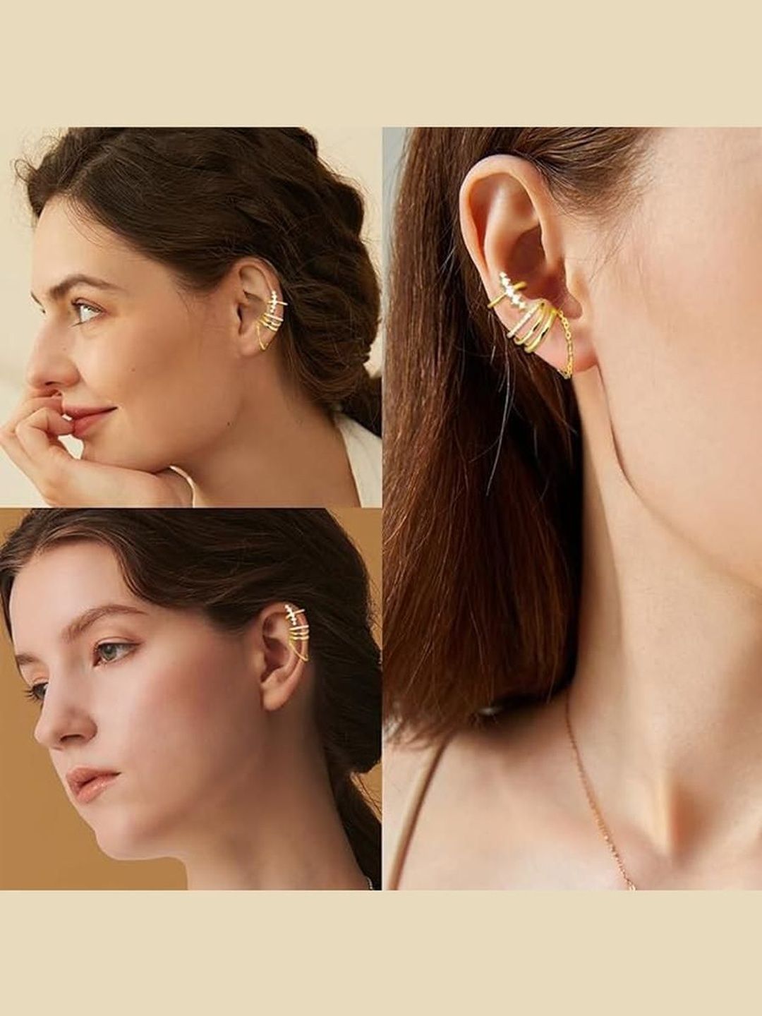 EL REGALO Geometric Ear Cuff Earrings-picture-36