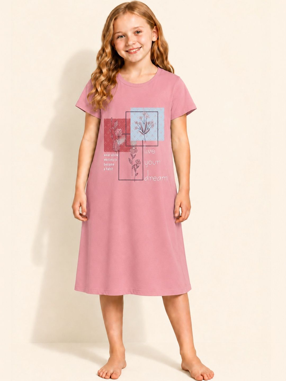 TotzTouch Girls Printed Nightdress-picture-25
