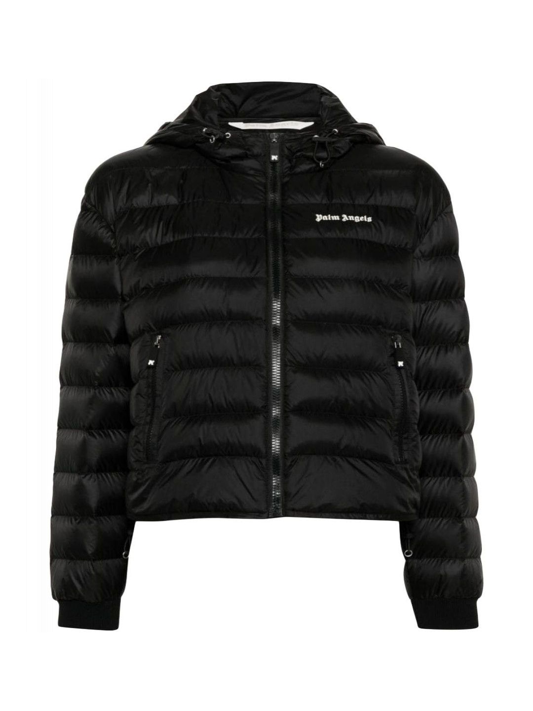 Palm Angels Black Black Logo Hooded Jacket-picture-23