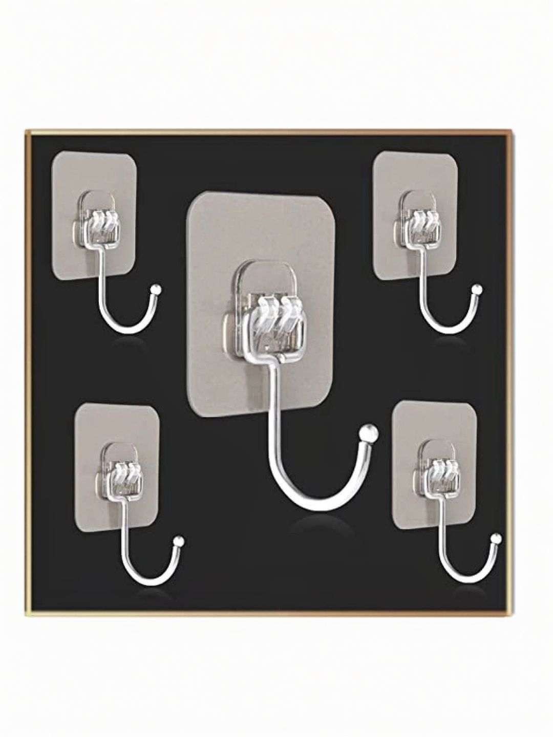 REDCARP Set Of 10 Transparent Adhesive Hooks & Holders-picture-31