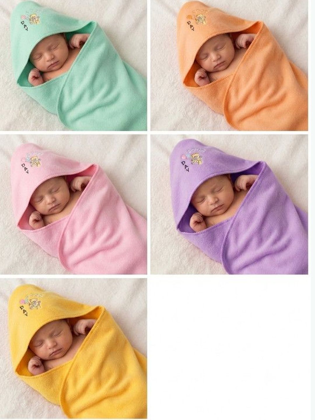 BELLO TOKO Multicoloured Set of 5 Cartoon Characters Microfiber AC Room 120 GSM Blanket-picture-11