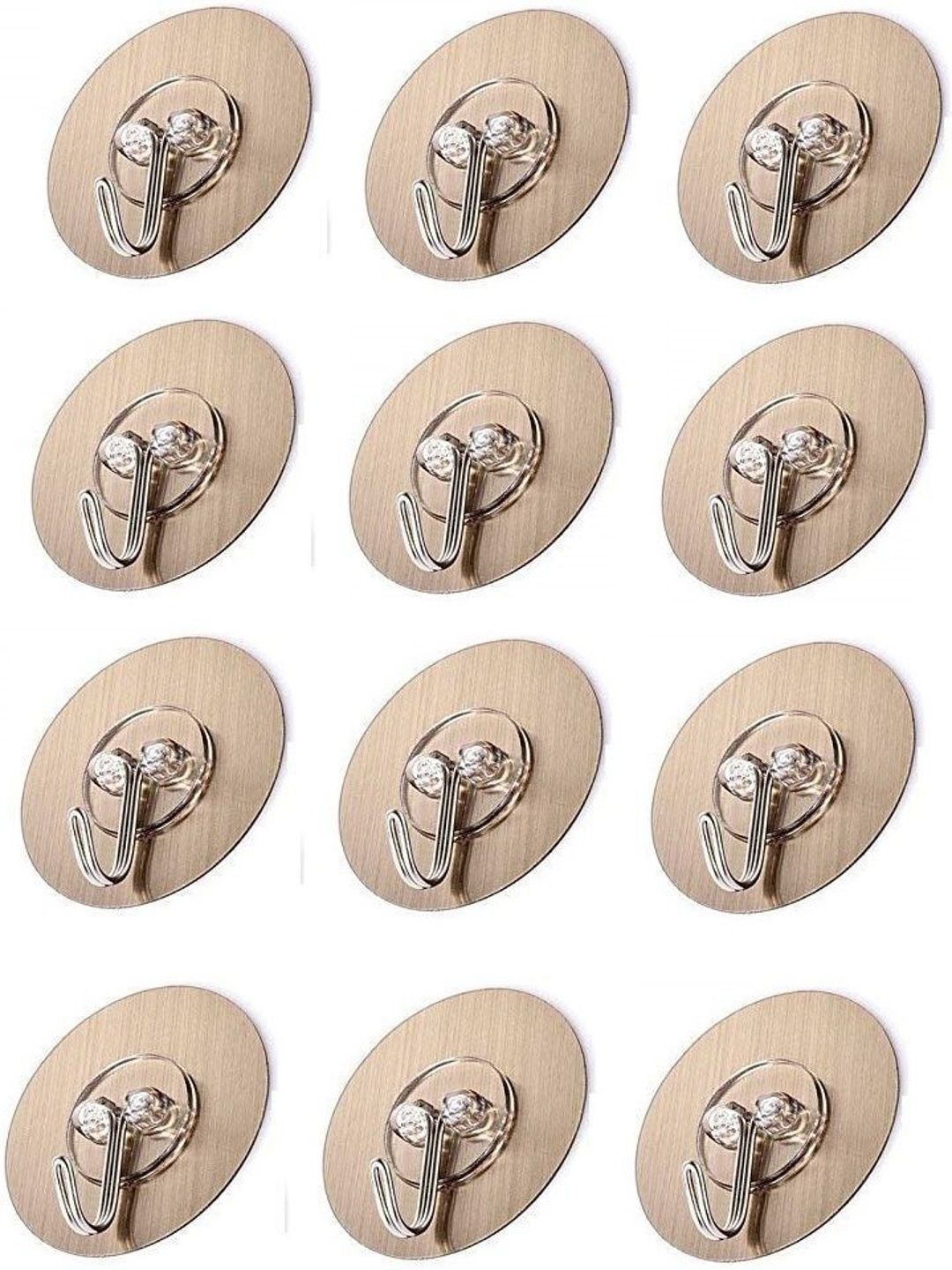 REDCARP Set Of 12 Transparent Adhesive Hooks & Holders-picture-37