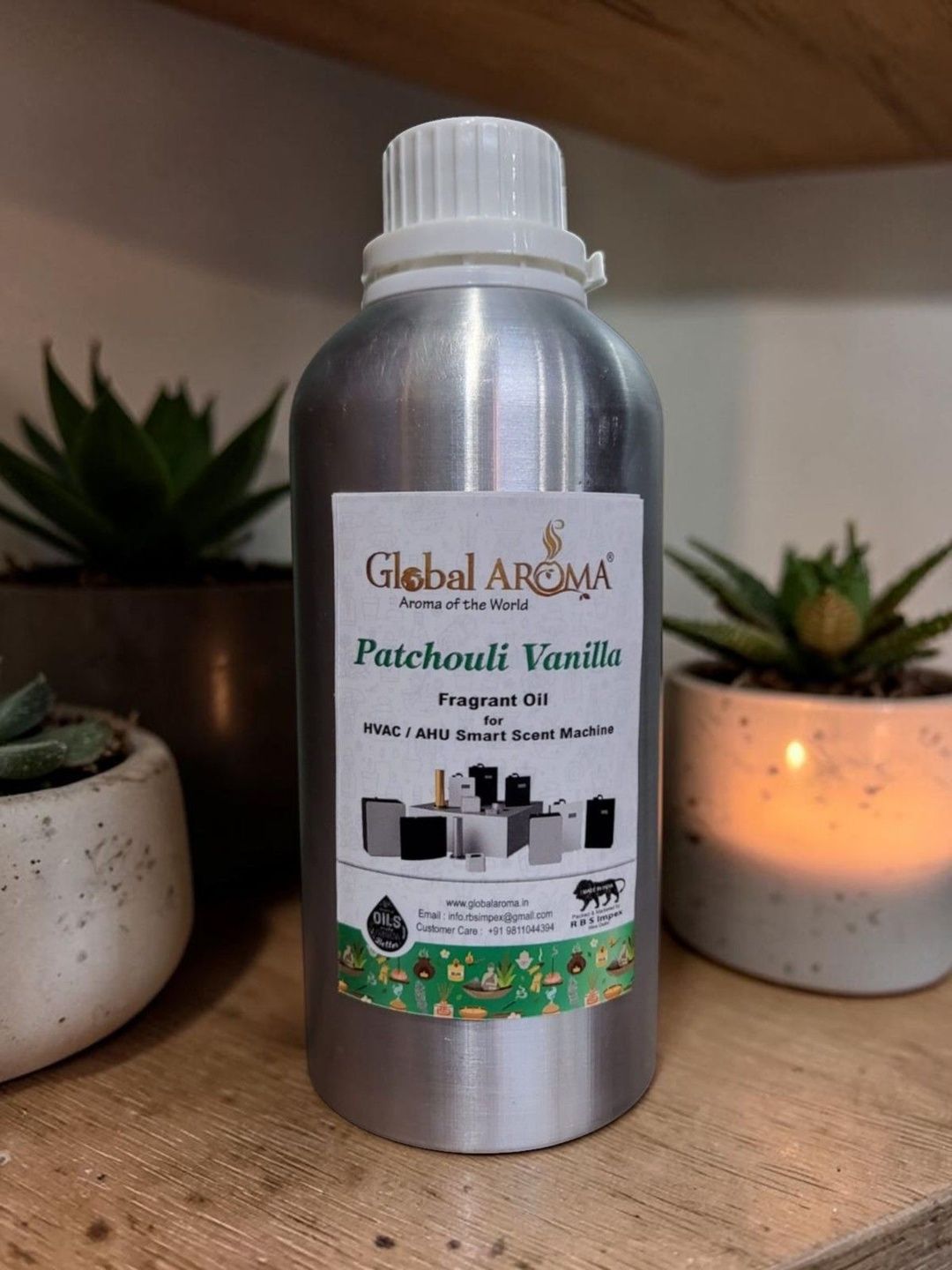 GLOBAL AROMA Patchouli Vanila Scent Oil -1000ml-image-32