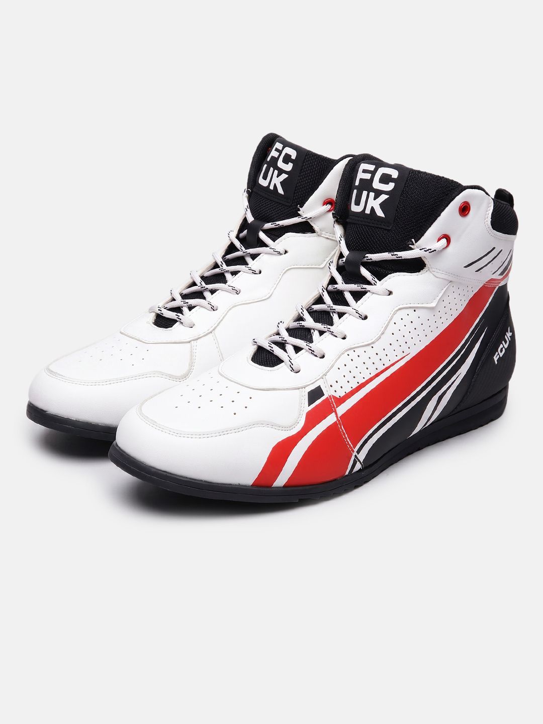 FCUK Men Colourblocked Mid -Top Sneakers-picture-29