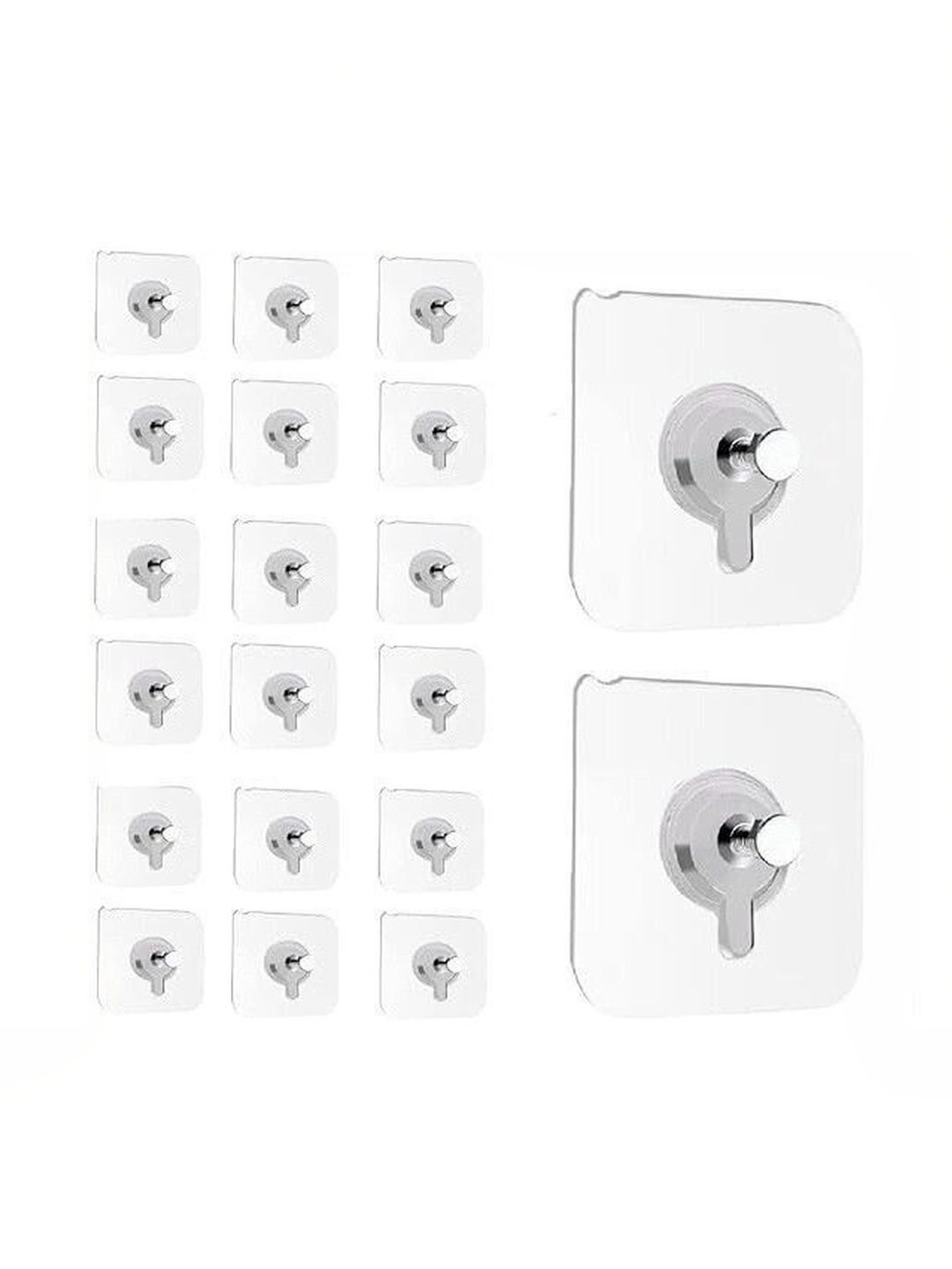 REDCARP 20-Pcs Transparent Hooks & Holders-picture-31
