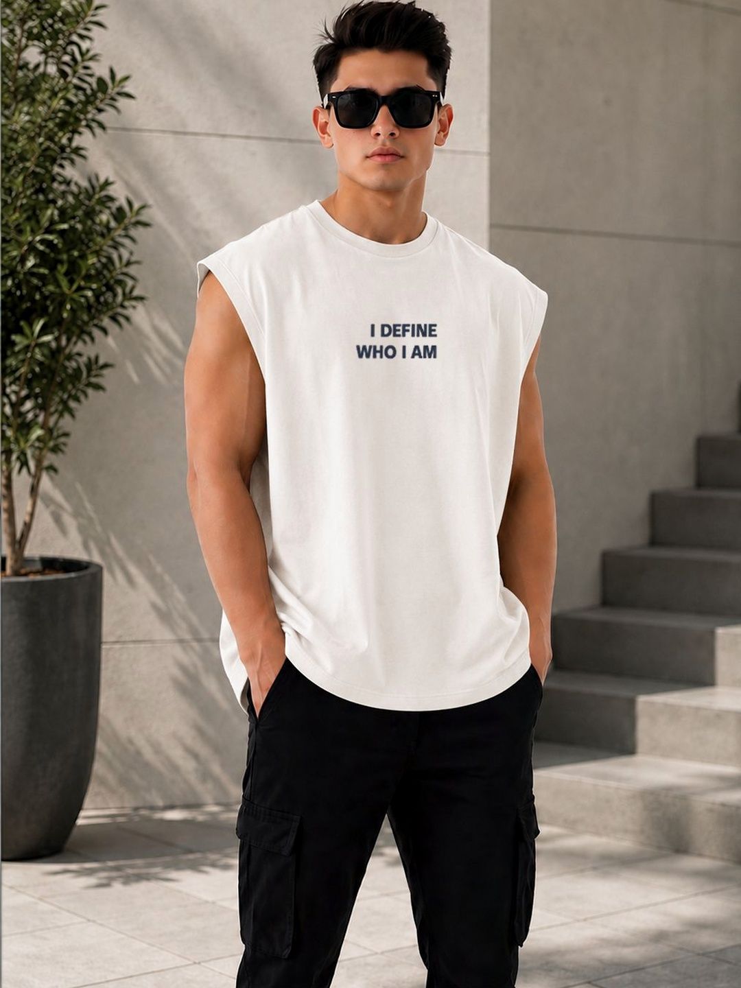 CARRO ARMATO Men Typography Printed Cotton Round Neck Sleeveless Innerwear Vest-picture-17