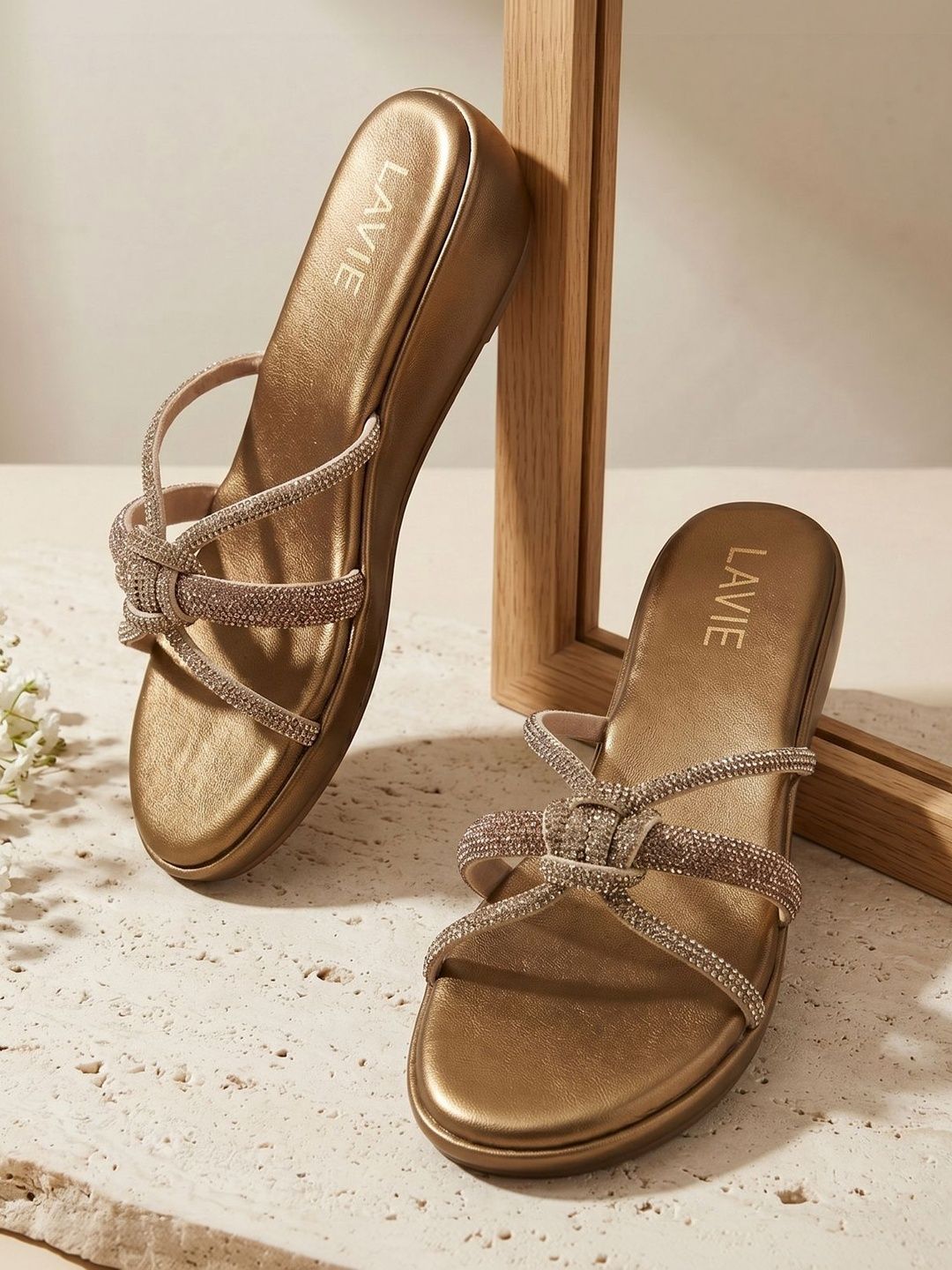 Lavie Embellished Party Wedge Sandals-image-37