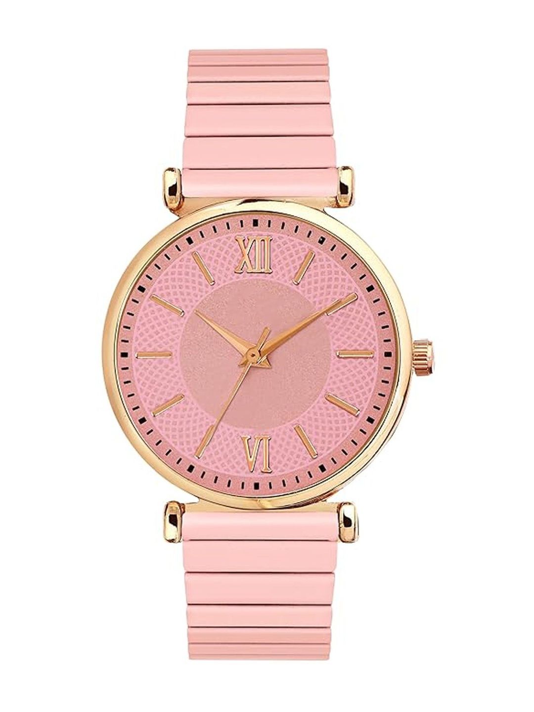 Moda Rapido Women Patterned Dial & Bracelet Style Straps Analogue Date Aperture Watch MODA BABALI PINK-picture-51