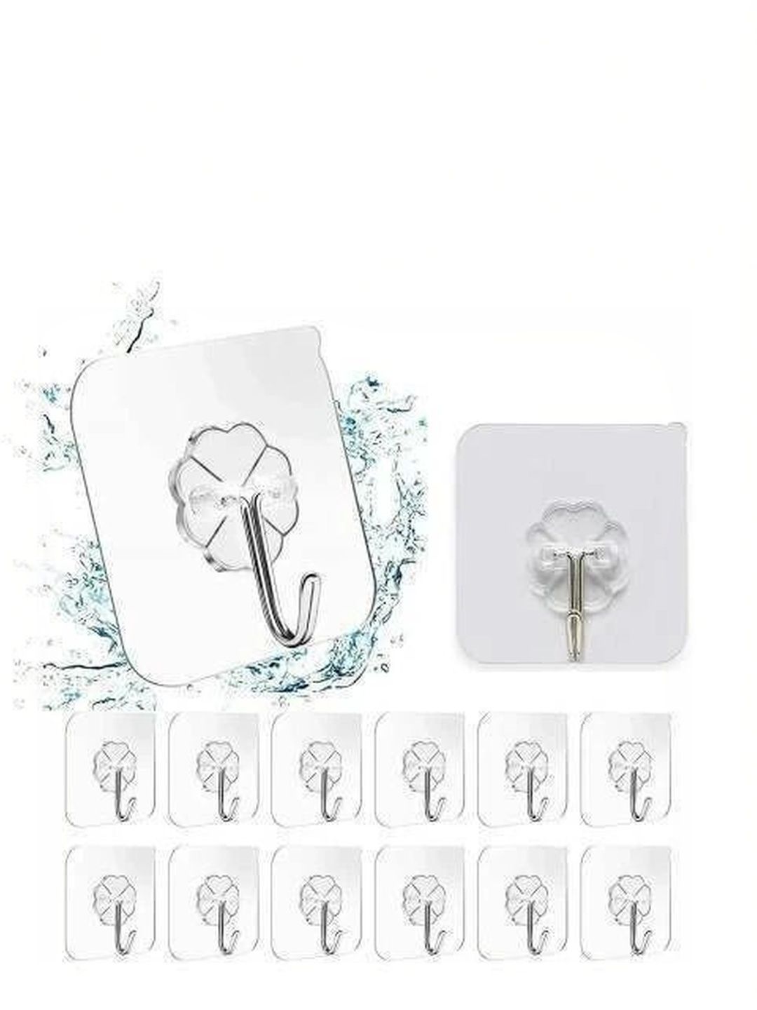 REDCARP 12-Pcs Transparent Hooks & Holders-image-32