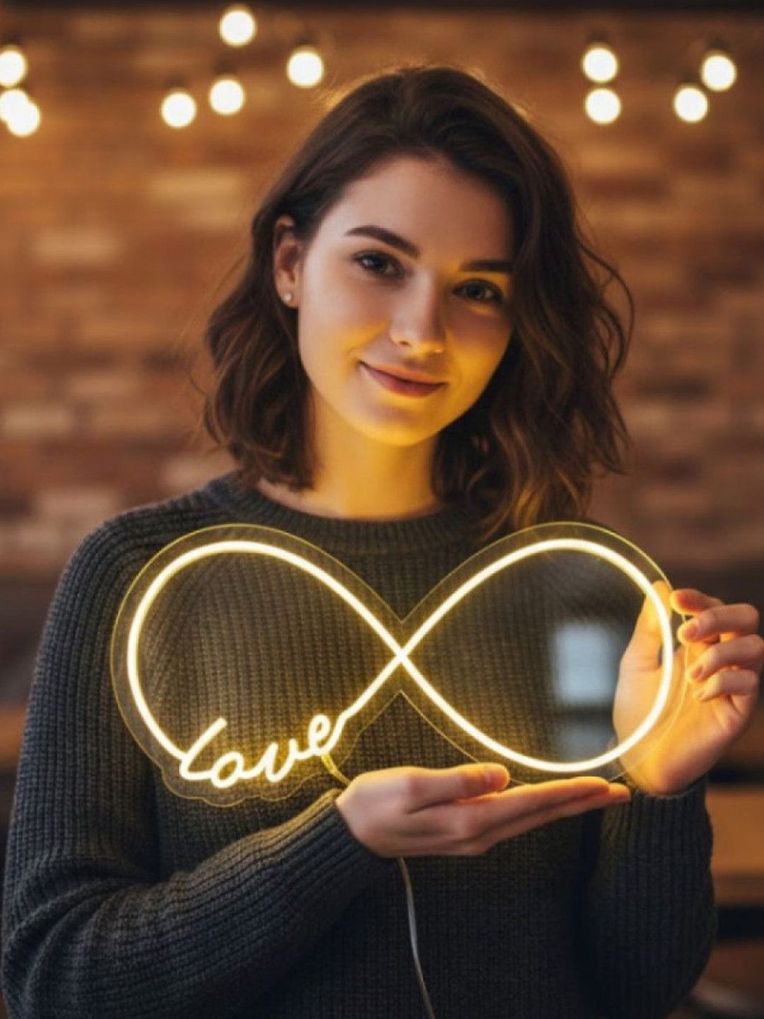 Custom Neon Yellow Love Neon Sign-picture-12