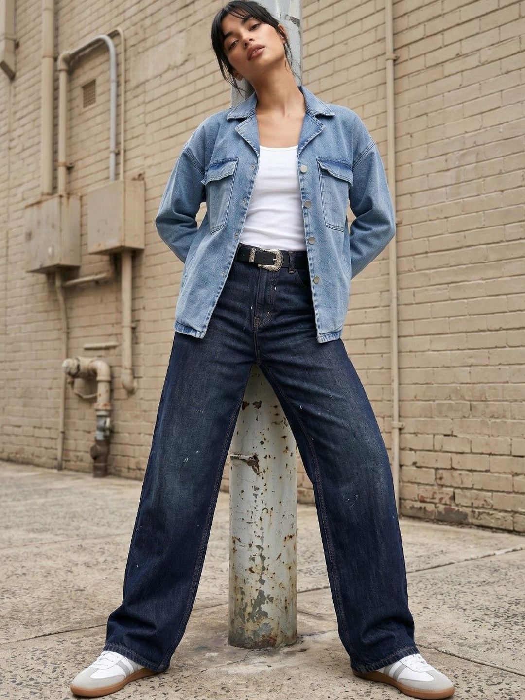 glitchez Women Lightweight Denim Jacket-picture-40