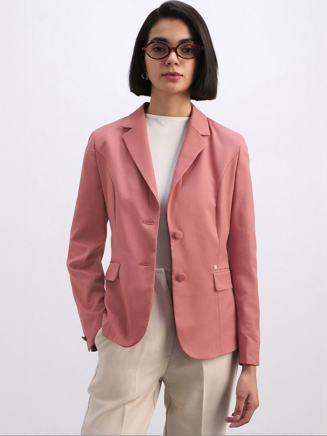 Allen Solly Woman Single -Breasted Blazer