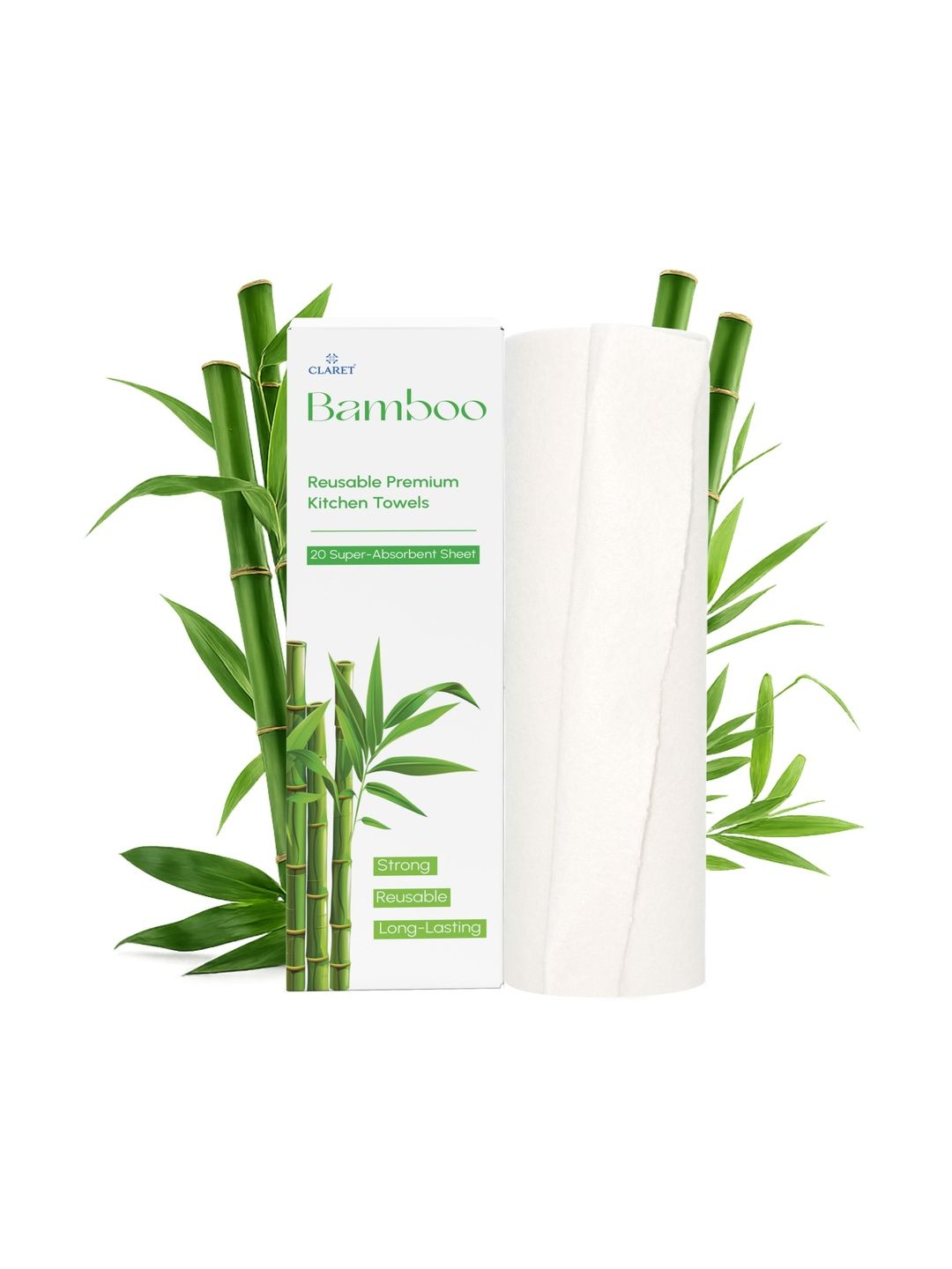 CLARET White Bamboo Kitchen Towels-image-25