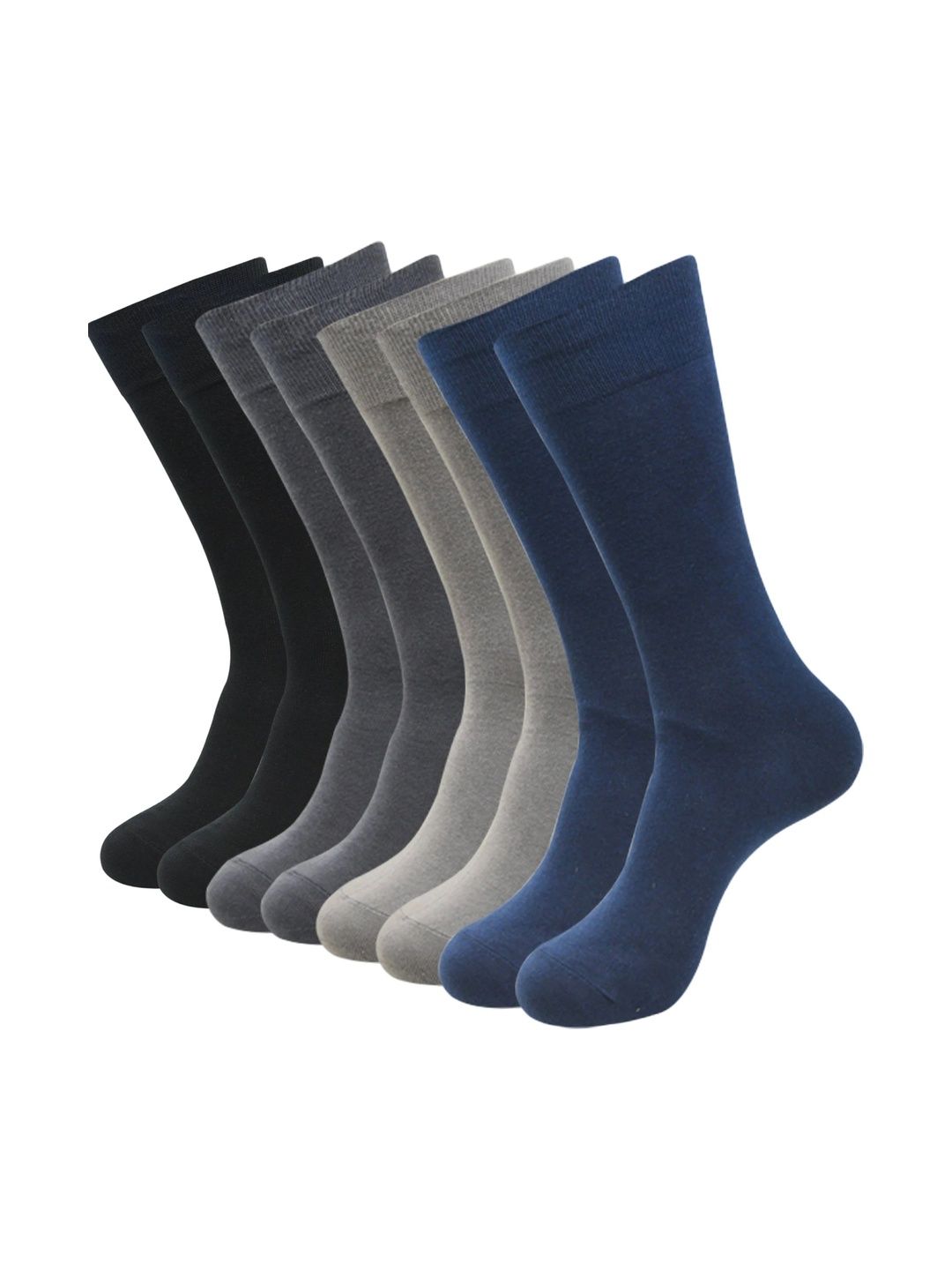 VAPINDIA Men Pack of 4 Cotton Calf Length Socks-picture-11