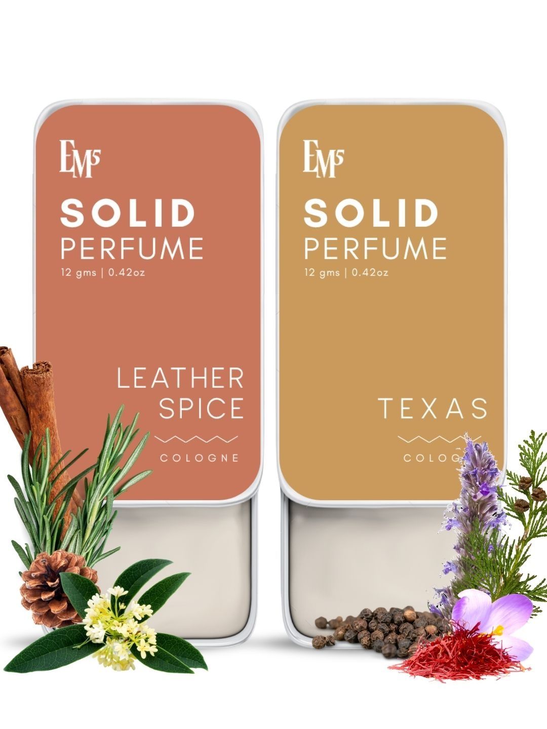 EM5 Set of 2 Men Leather Spice & Texas Solid Perfumes - 12 g Each-picture-9