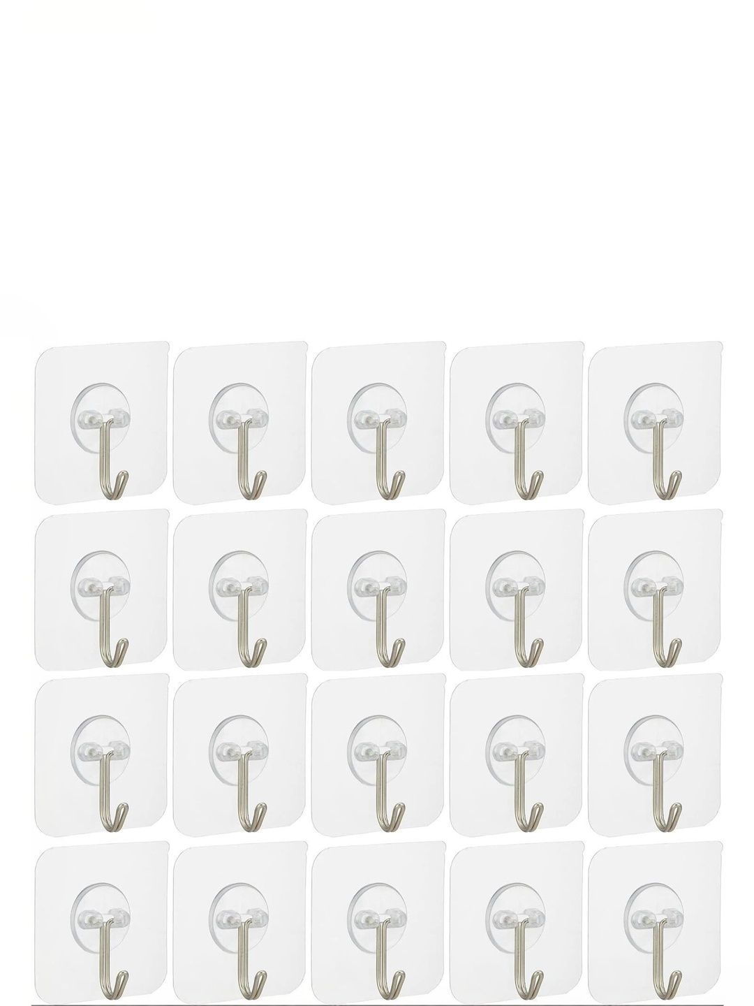REDCARP Set Of 20 Transparent Hooks & Holders-image-17