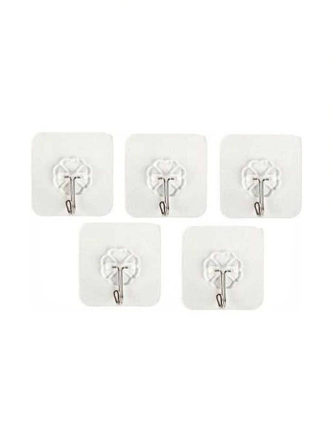 REDCARP Set Of 5 Transparent Metal Hooks-picture-24