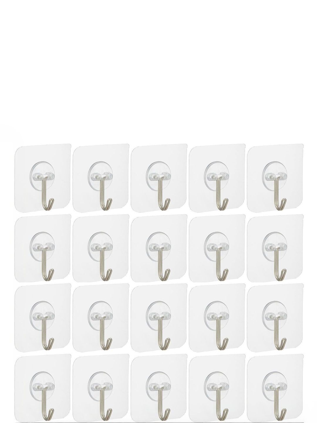 REDCARP 20-Pcs Transparent Hooks & Holders-image-48