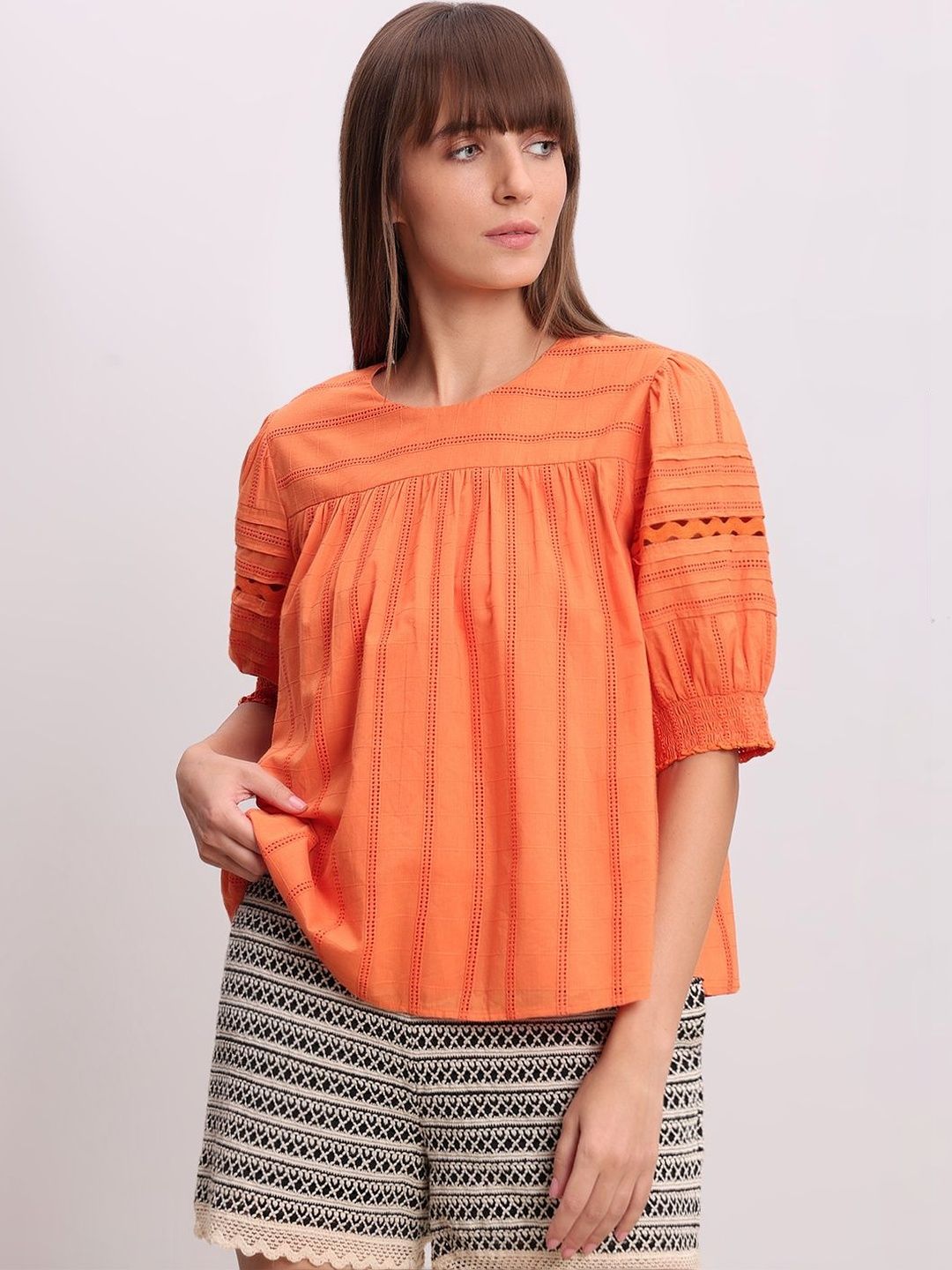 Vero Moda Embroidered Cotton Top-picture-35