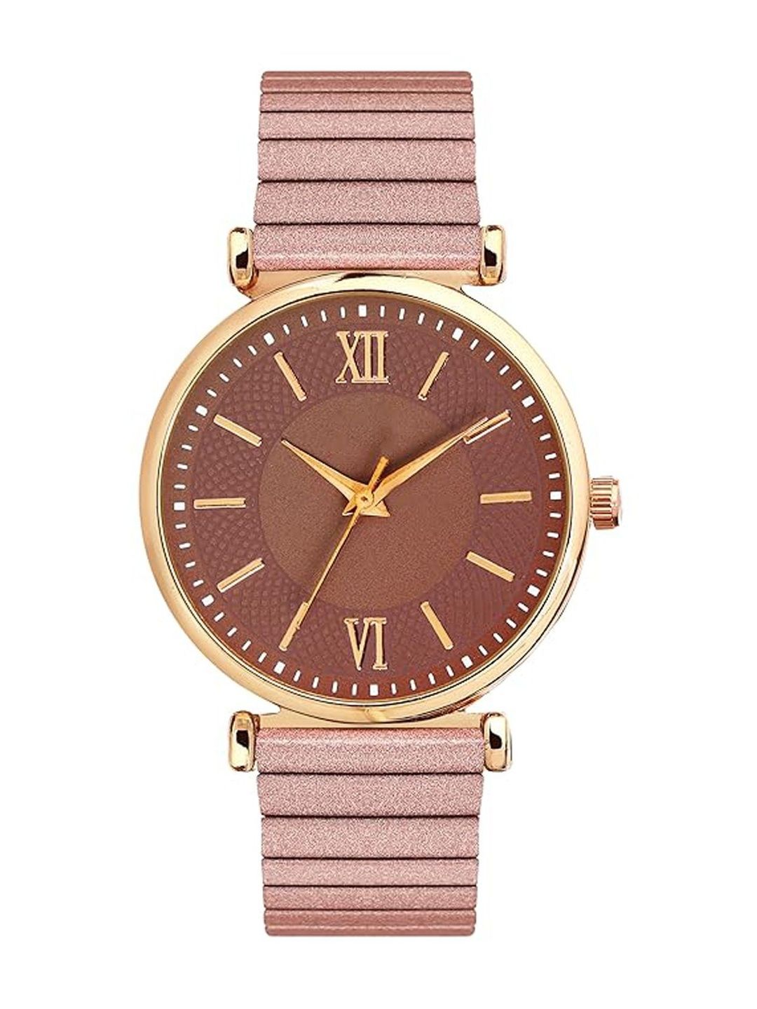 Moda Rapido Women Patterned Dial & Straps Analogue Date Aperture Watch MODA A BABALI PEACH-picture-46