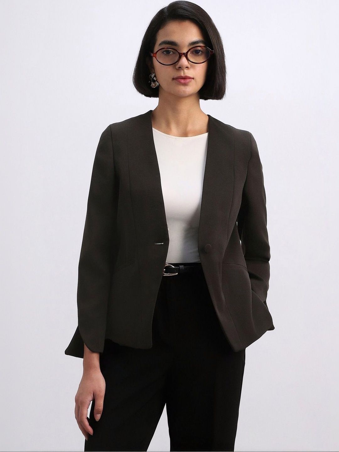 Allen Solly Woman Single -Breasted Blazer