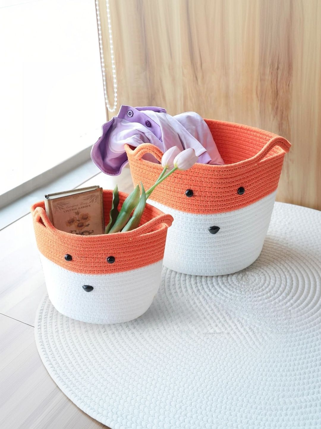 Siya Textiles White Set of 1 Regular Multi-Utility Organisers-picture-43