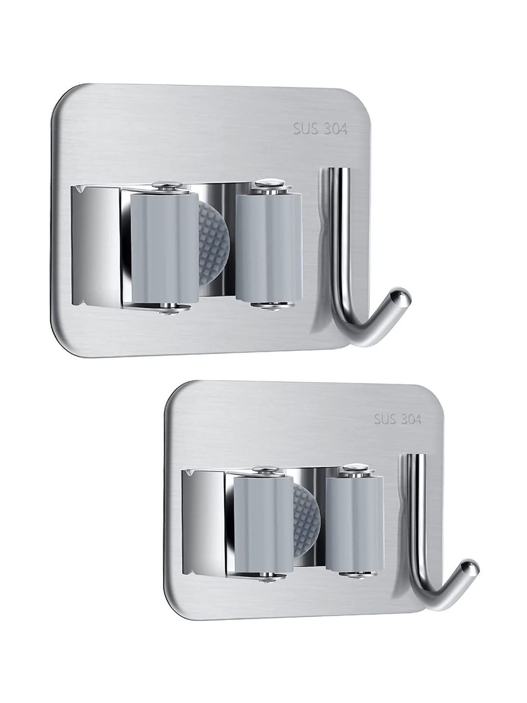 kepzell 2-Pieces Stainless Steel Broom & Mop Holder-picture-7