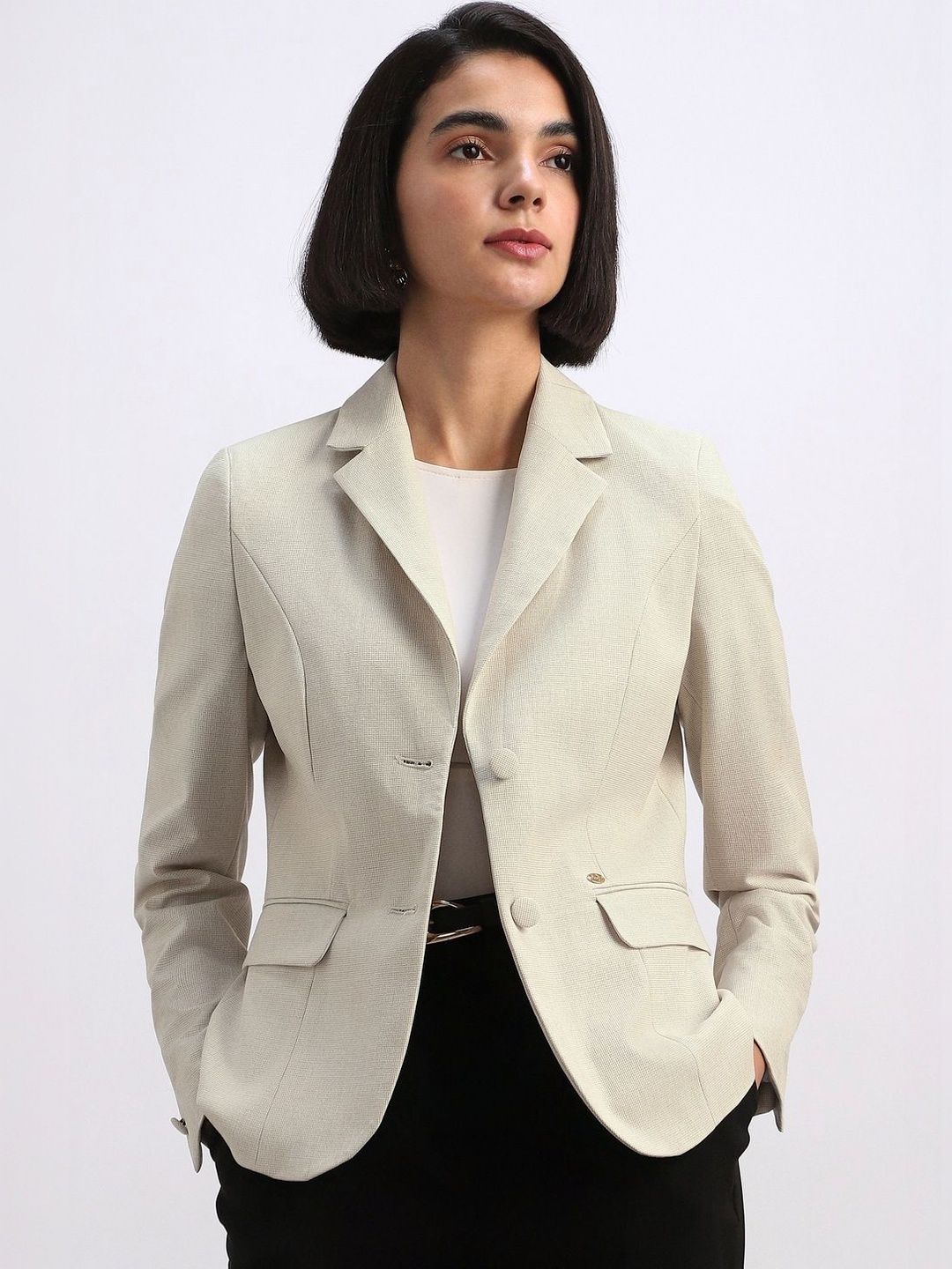 Allen Solly Woman Single -Breasted Blazer