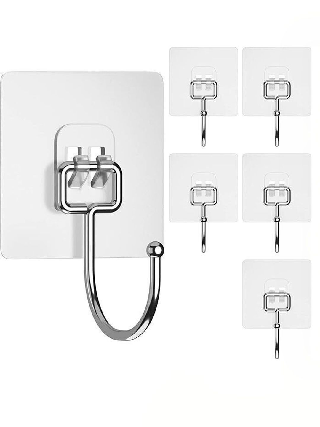 REDCARP 15-Pcs Transparent Hooks & Holders-picture-26