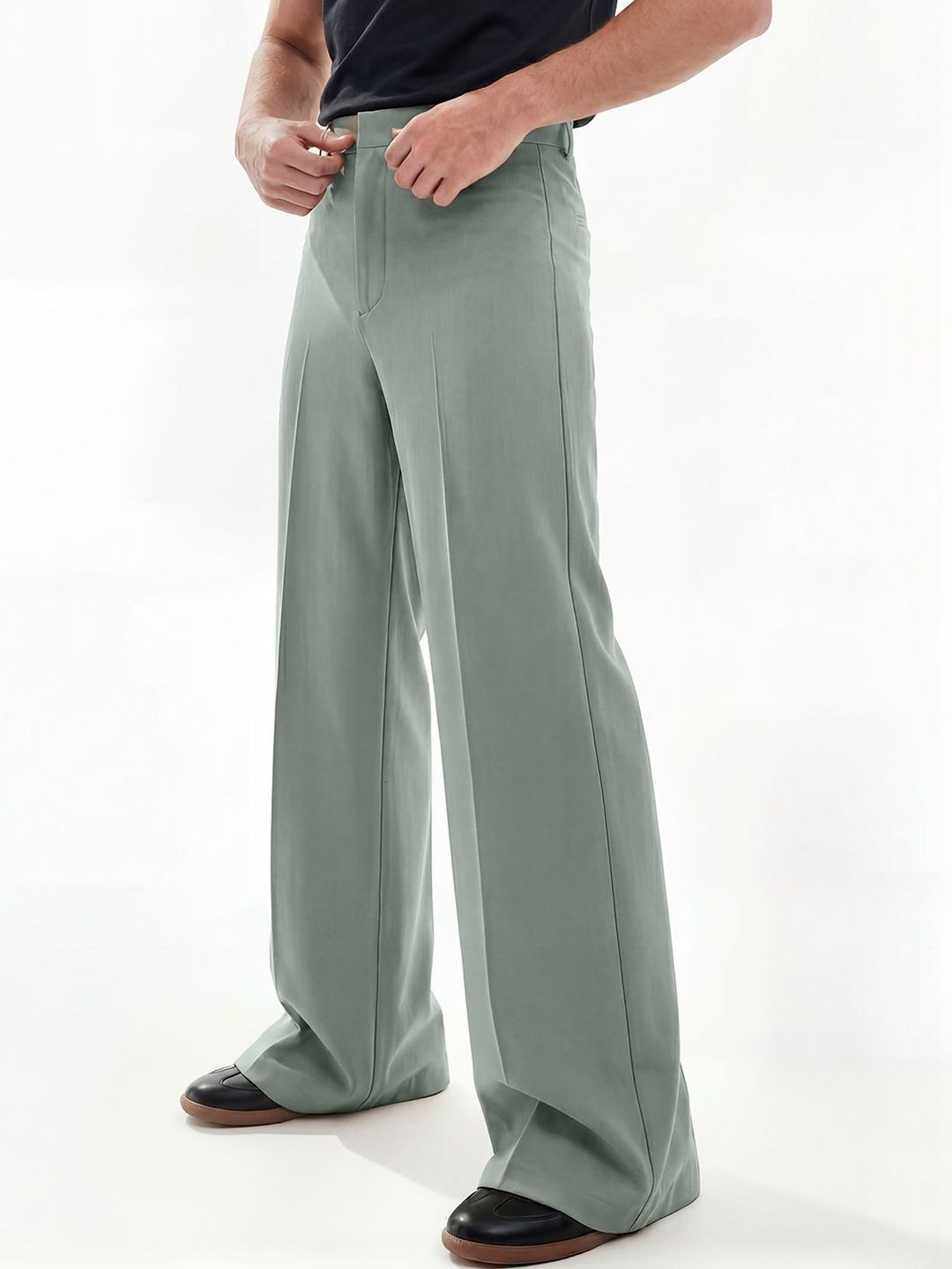 FUGAZEE Men Relaxed Fit High-Rise Trousers-picture-32