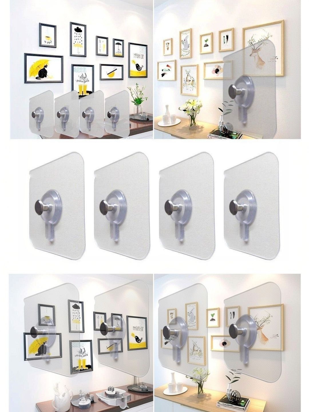 REDCARP 14-Pcs Transparent Hooks & Holders-picture-22