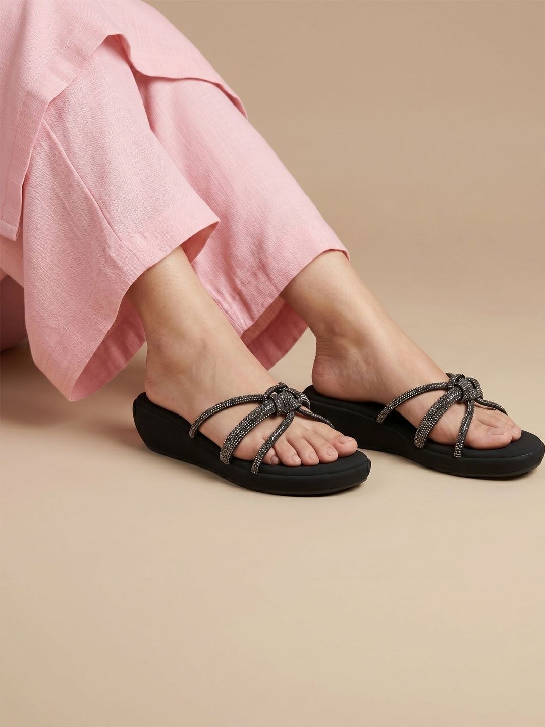 Lavie Embellished Party Wedge Sandals-picture-49