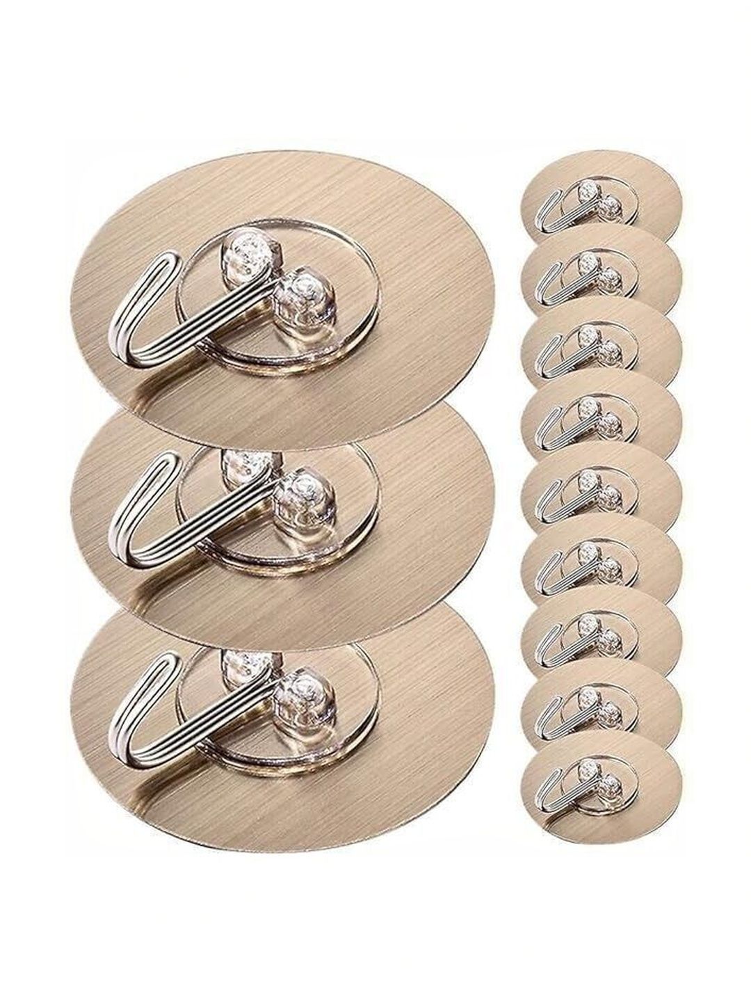 REDCARP 12-Pcs Transparent Wall Hooks & Holders-picture-47