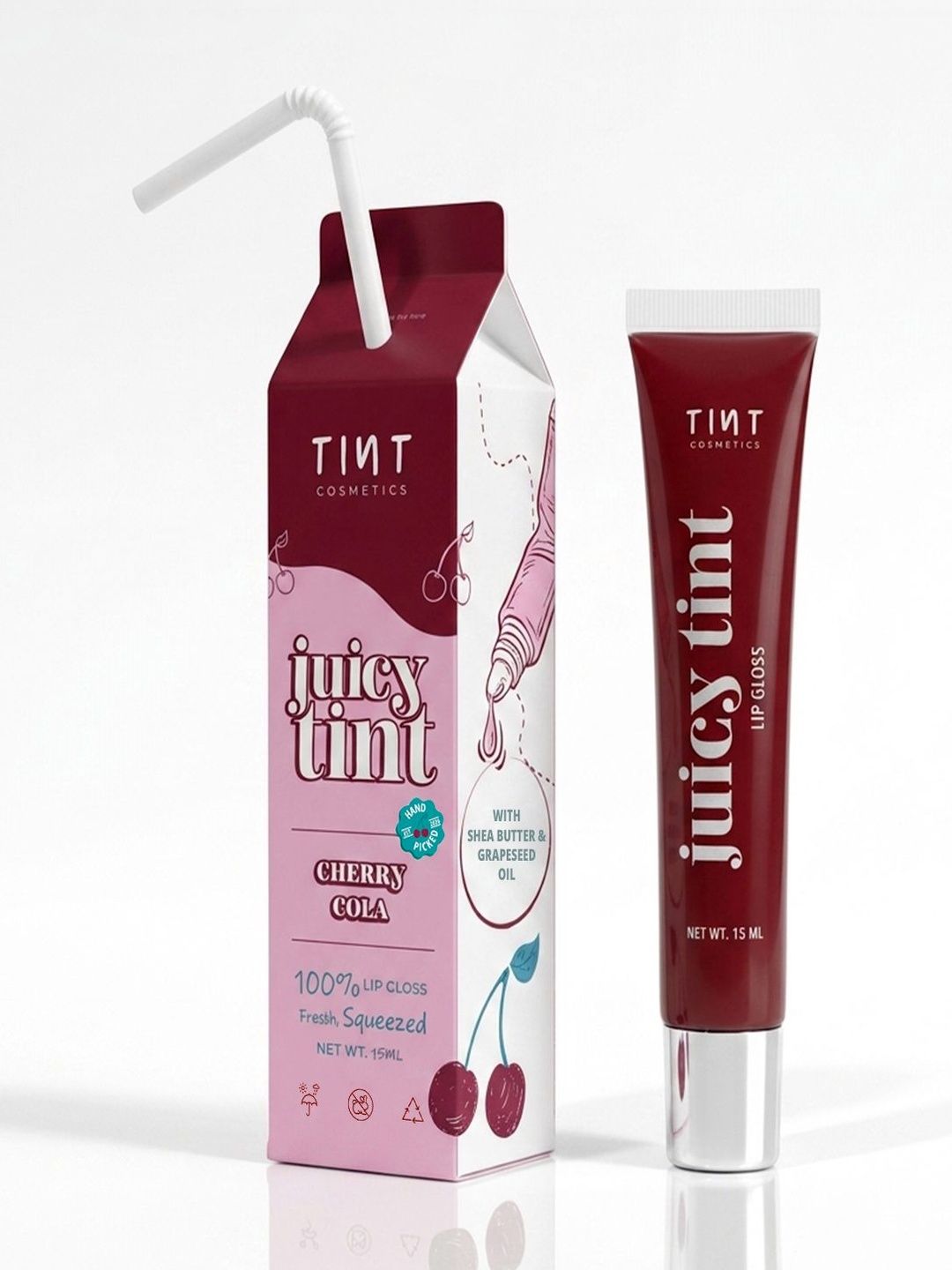 Tint Cosmetics Juicy Tint Lip Glosses 15 ml - Cherry Cola-picture-16