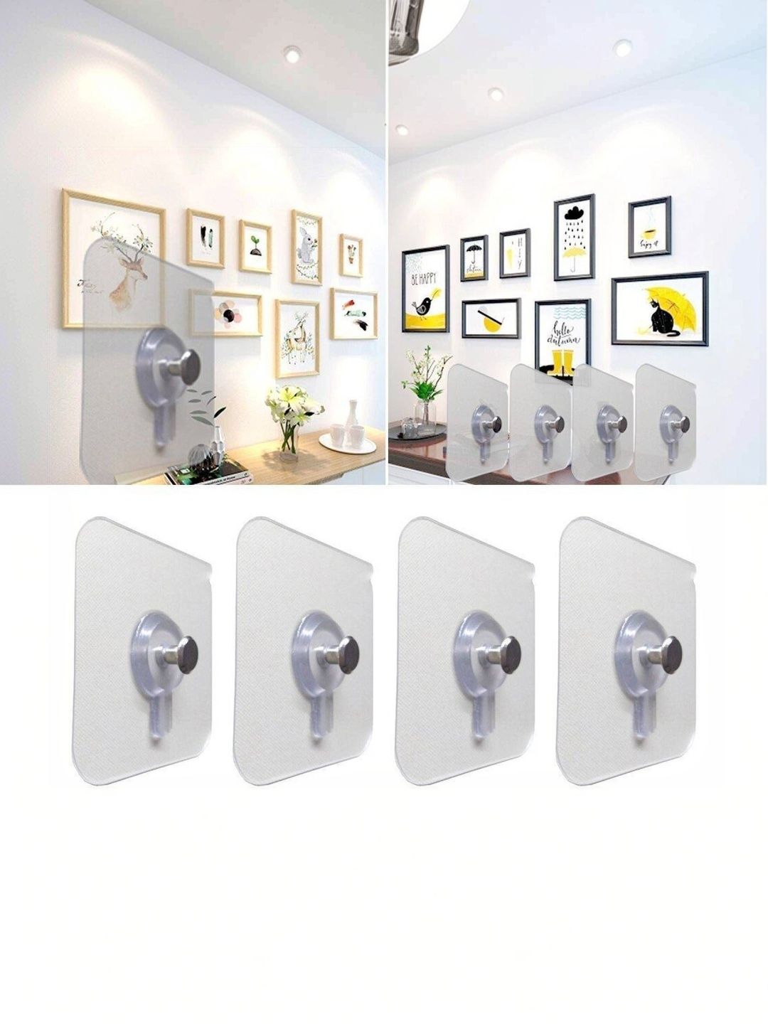 REDCARP 15-Pcs Transparent Hooks & Holders-image-33