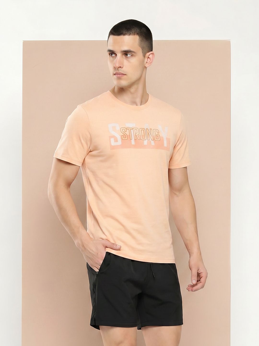 Alcis Typography Printed T-shirt-image-1