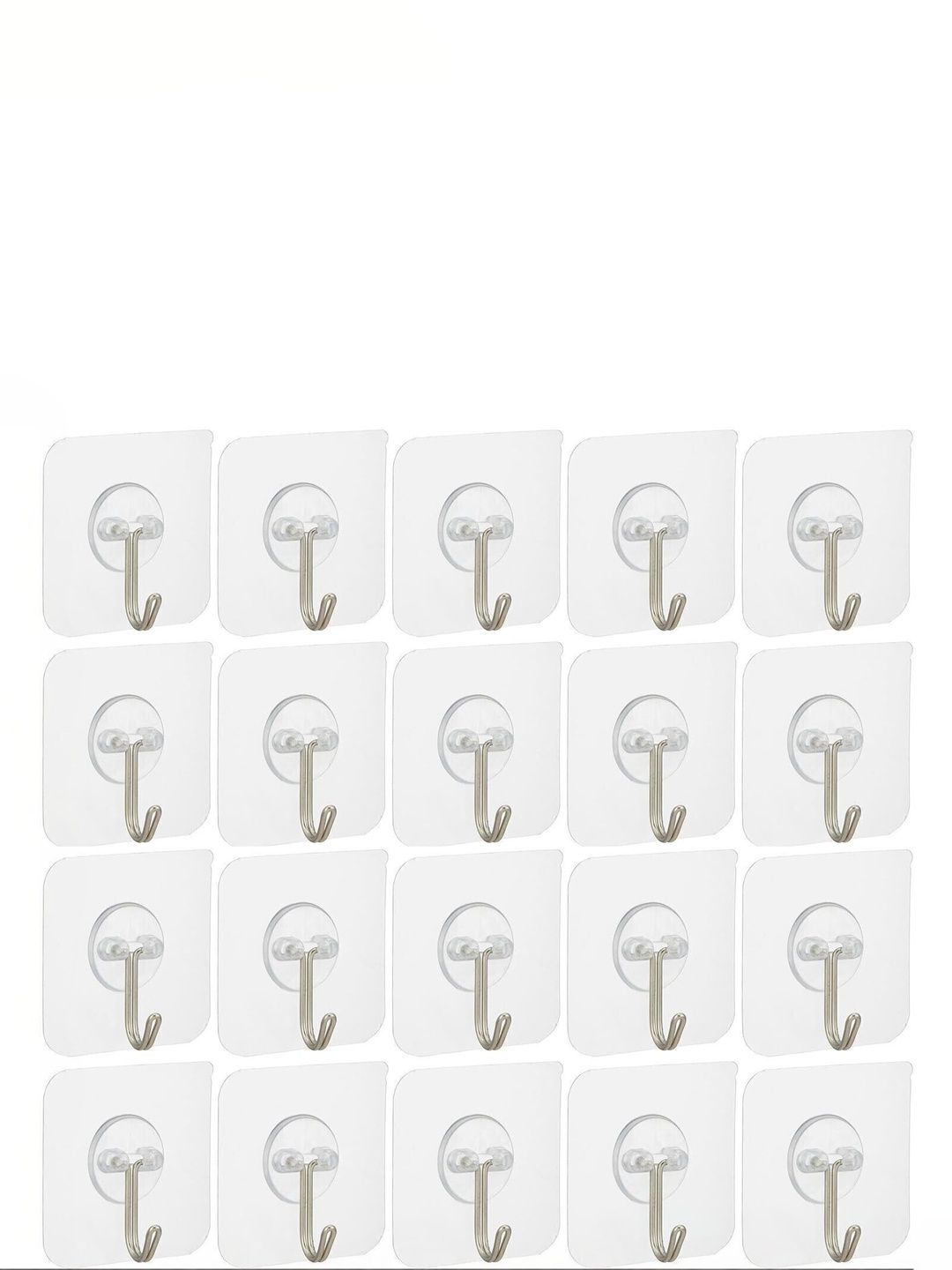 REDCARP 20-Pcs Transparent Hooks & Holders-picture-15