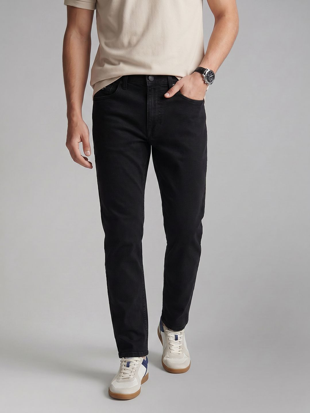 U.S. Polo Assn. Denim Co. Men Cole Cropped Slim Fit Stretchable Jeans-picture-10