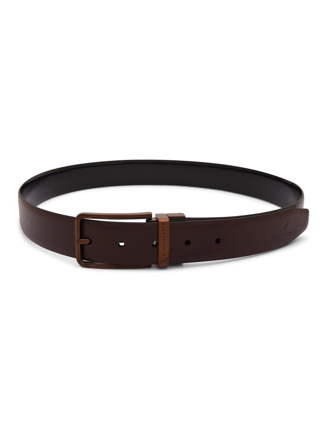 Blackberrys Men Textured Leather Reversible Formal Belt-picture-37