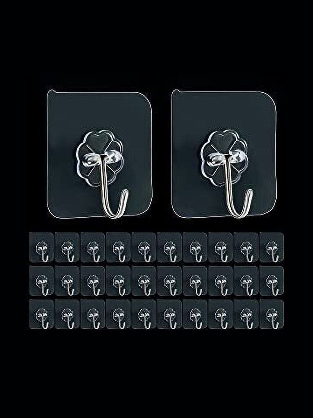 REDCARP 32-Pcs Transparent Metal Hooks-picture-16