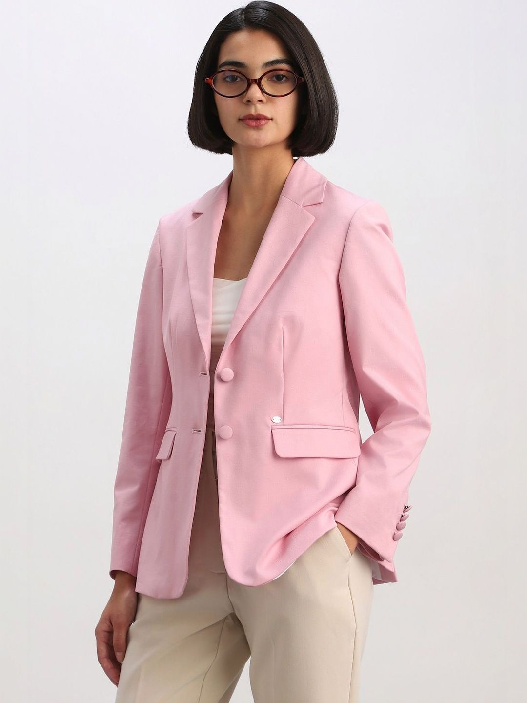 Allen Solly Woman Single -Breasted Blazer