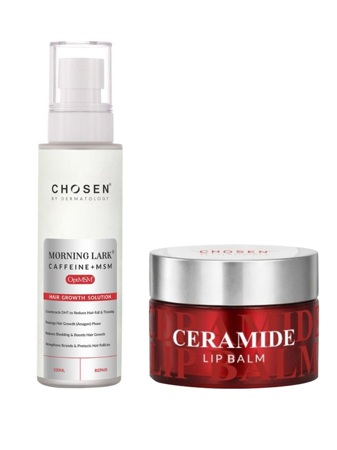 CHOSEN Pack of 2 Morning Lark Hair Growth Serum & Ceramide Lip Balm -99ml & 8g-image-32