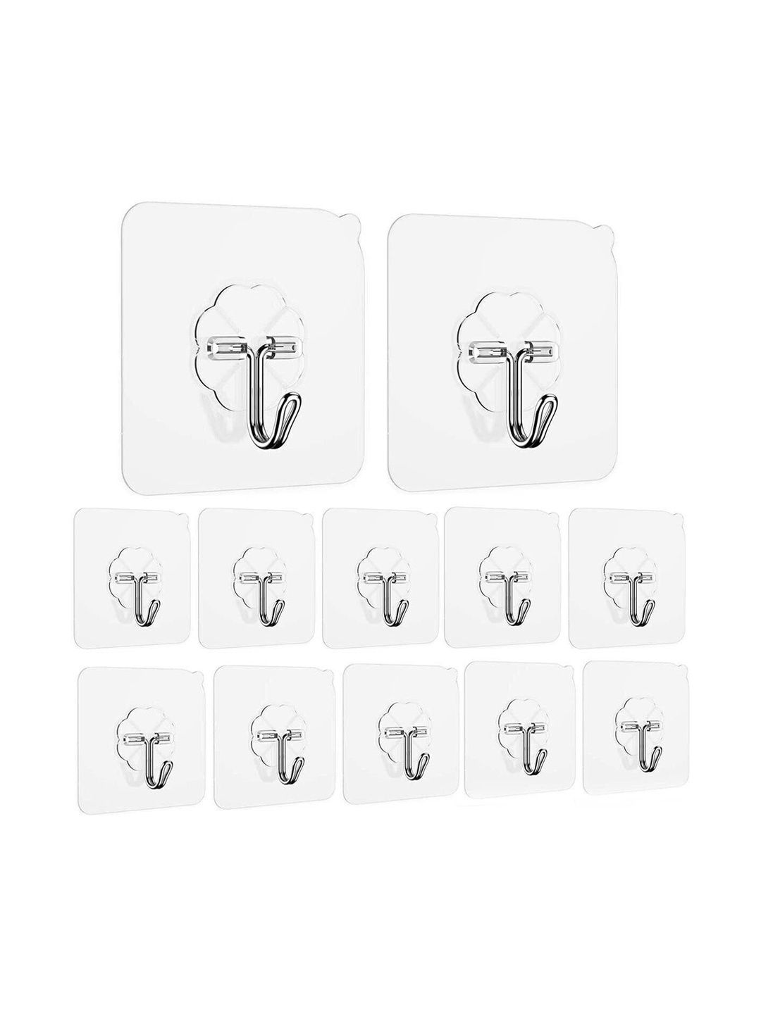 REDCARP 10-Pcs Transparent Wall Hooks & Holders-picture-26