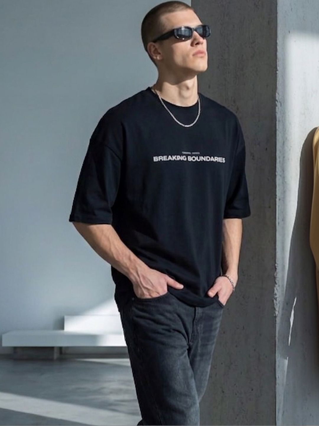 BAESD Men Typography Printed Drop-Shoulder Sleeves T-shirt-picture-23