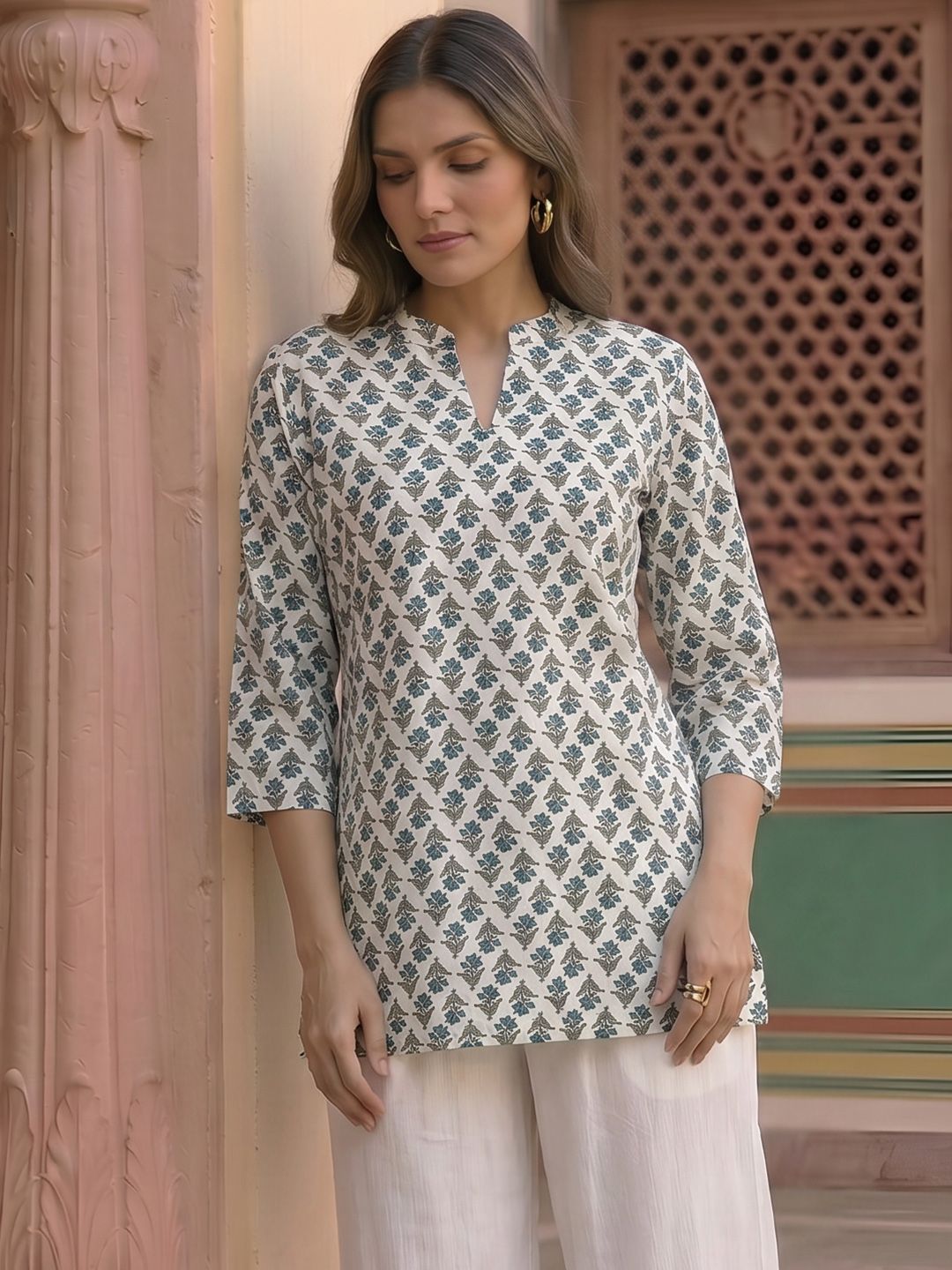 Anouk Floral Printed Kurti-picture-38