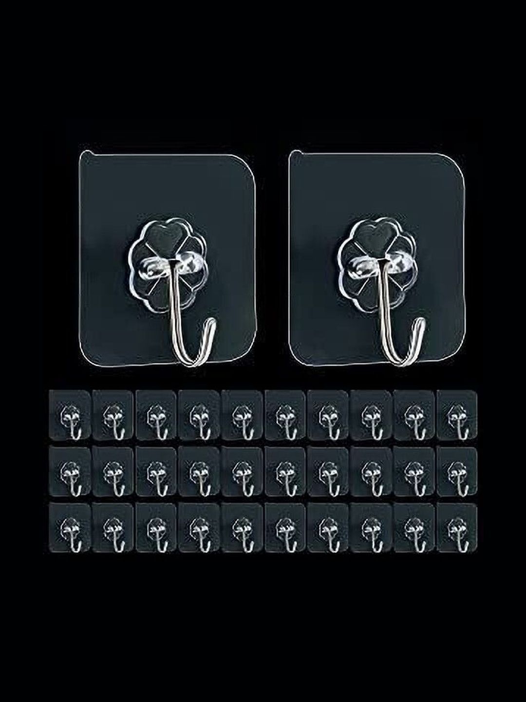 REDCARP 32-Pcs Transparent Metal Hooks-picture-22