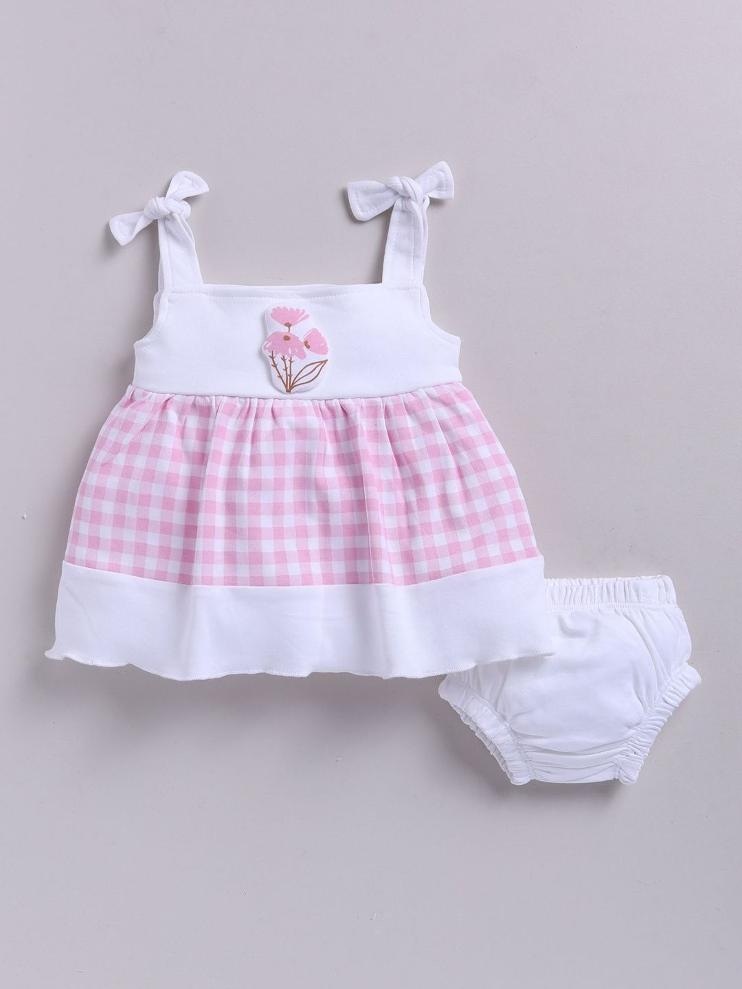 Smart Baby Checked A-Line Dress-picture-14